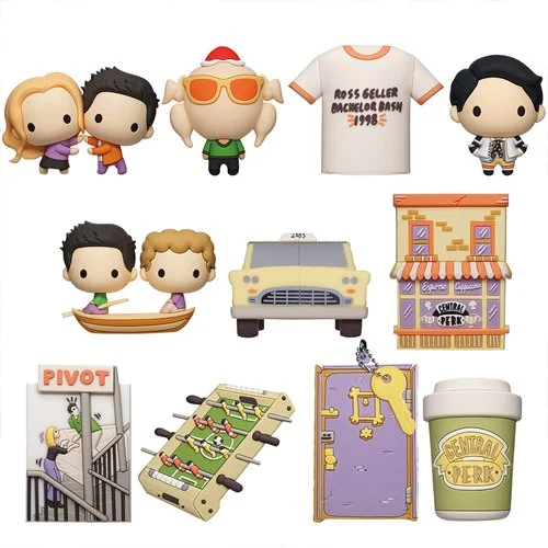 Friends 3D Foam Bag Clip