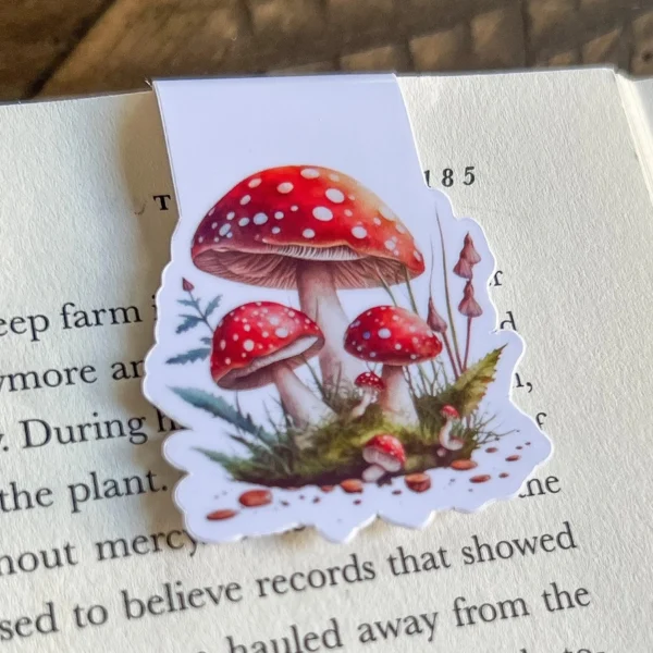 Red Mushroom Trio Bookmark