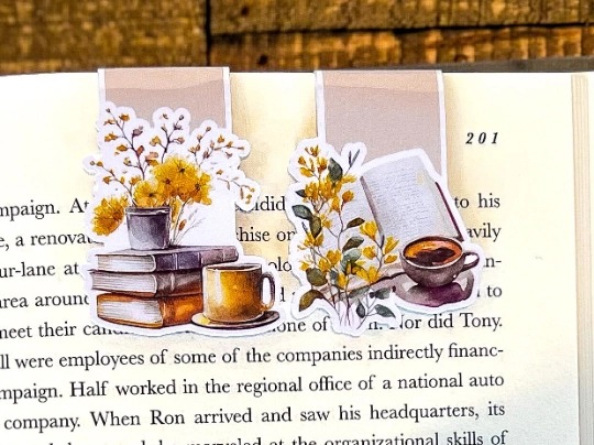 Yellow Floral Bookmark