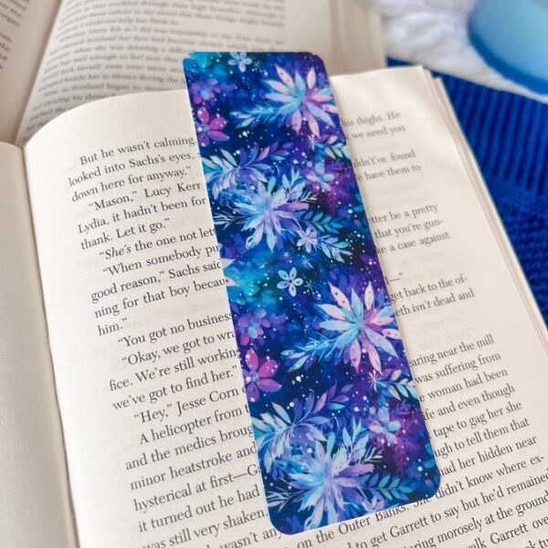 Blue/Purple Snowflake Bookmark