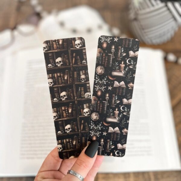 Dark Library Bookmark Set