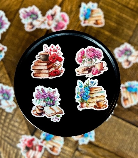 Floral Book Sticker