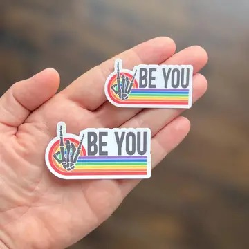 Be You Rainbow Stickers