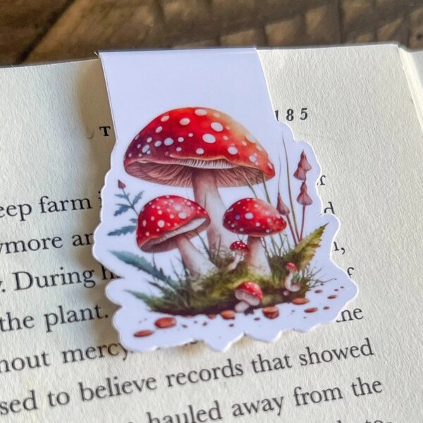 Red Mushroom Trio Bookmark